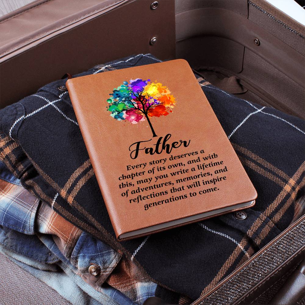 For Dad  Graphic Leather Journal