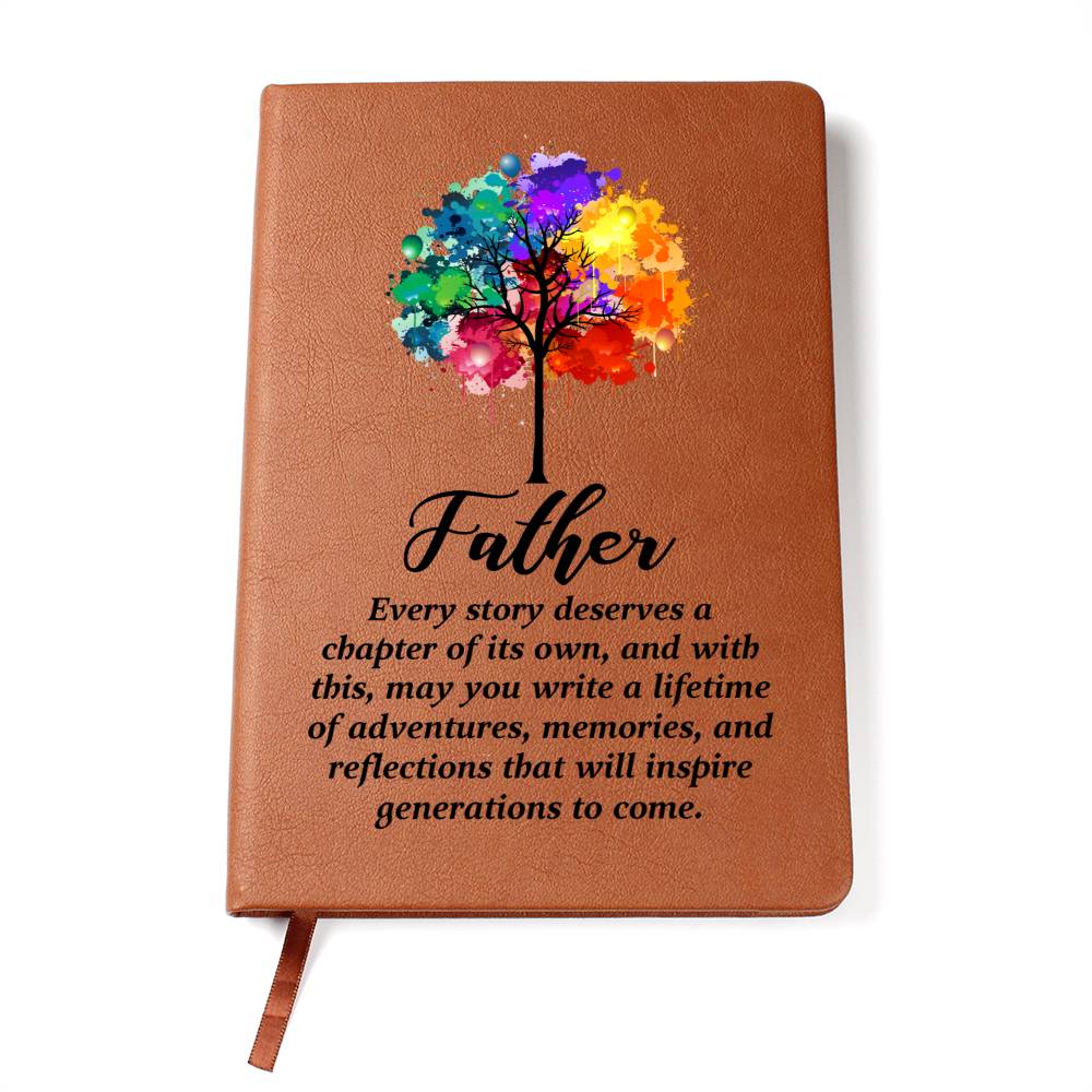 For Dad  Graphic Leather Journal