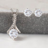 For Wife Alluring Beauty and CZ Clear Earrings Bundle Set