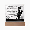 Love Message Acrylic Square Decor for Your LoveOnes