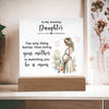Love Message Acrylic Square Decor for Your LoveOnes