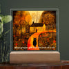 Alt- “Cat home Acrylic Square Plaque -Precious Perfect Gift for Cat Lover  in Any Occasion”