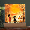 Alt – “Cat Acrylic Square Plaque -Precious Amazing Gift for Cat Lover Person in Any Occasion”