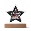 Acrylic Star Shape Plaque Decor Perfect Gift for Your Daughter