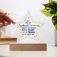 Acrylic Star Shape Plaque Decor Perfect Gift for Your Lovedones