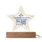 Acrylic Star Shape Plaque Decor Perfect Gift for Your Lovedones
