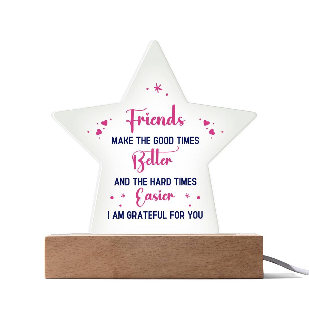 Acrylic Star Shape Plaque Decor Perfect Gift for Your Friends