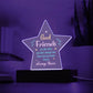 Acrylic Star Shape Plaque Decor Perfect Gift for Your Good Friends